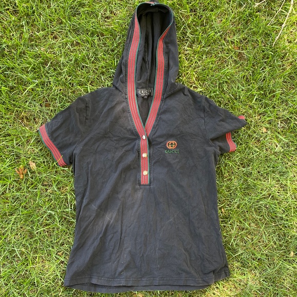 Gucci Tops - Gucci Women's Shirt sz XXL with Hoodie